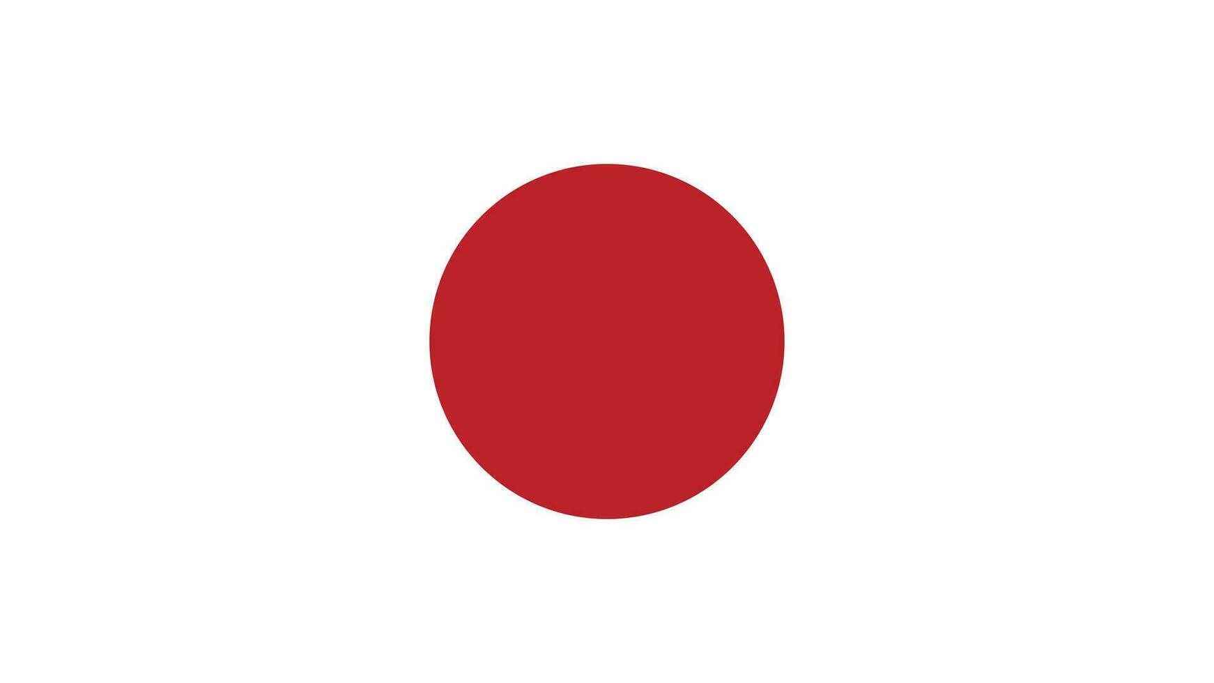 nationaal vlag van Japan. officieel kleuren, nauwkeurig proporties, en vlak vector illustratie eps10