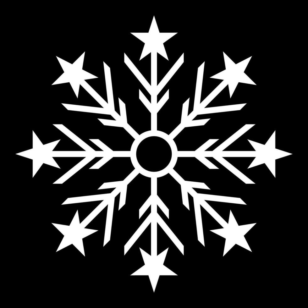 Kerstmis sneeuw icoon, silhouet vector. ornament ontwerp voor affiches, groet kaarten, brochures, spandoeken, winter en nieuw jaar sociaal media. vector
