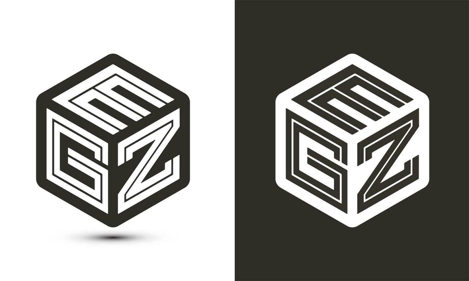 bijv brief logo ontwerp met illustrator kubus logo, vector logo modern alfabet doopvont overlappen stijl.