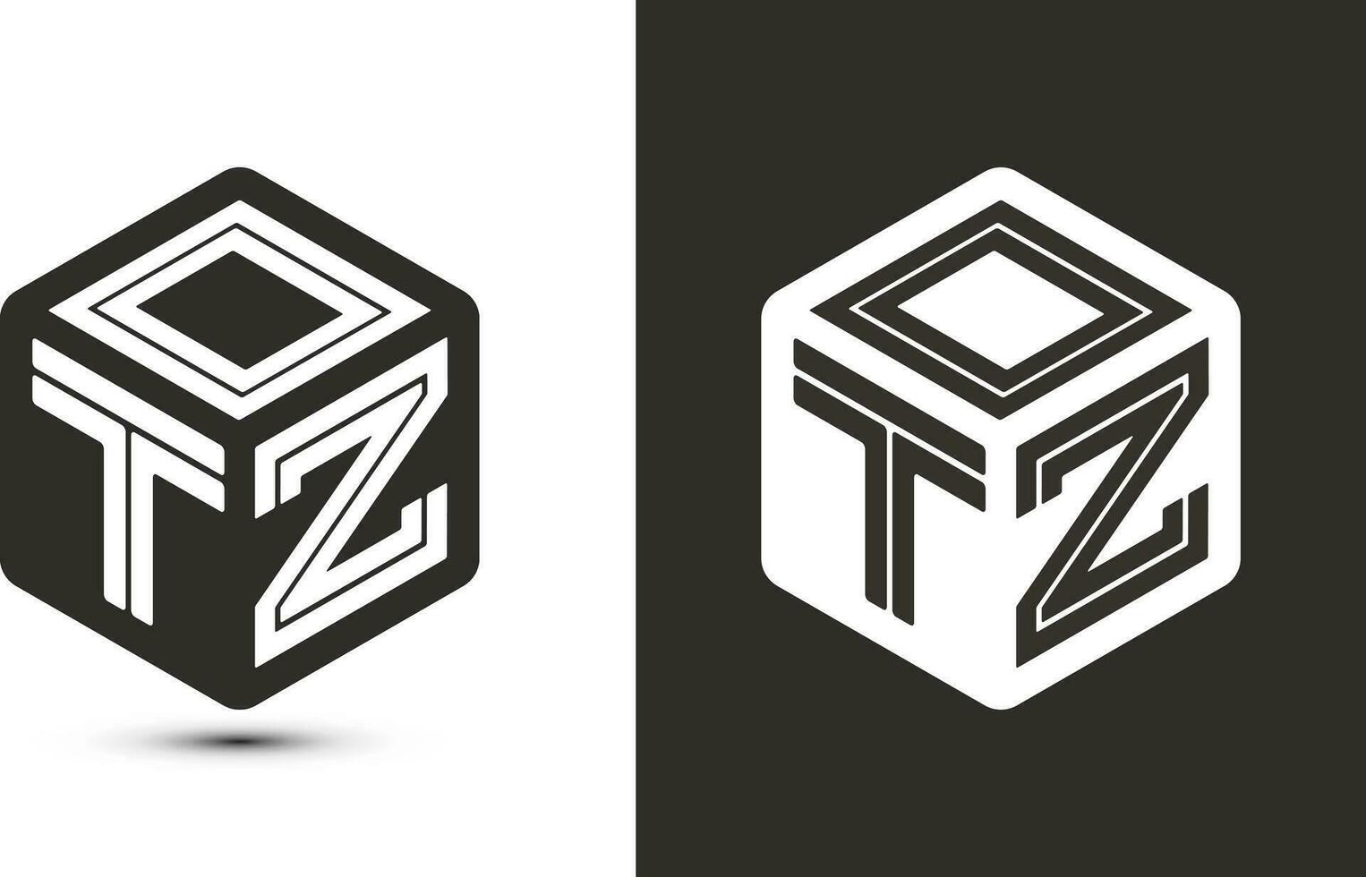 gwo brief logo ontwerp met illustrator kubus logo, vector logo modern alfabet doopvont overlappen stijl.