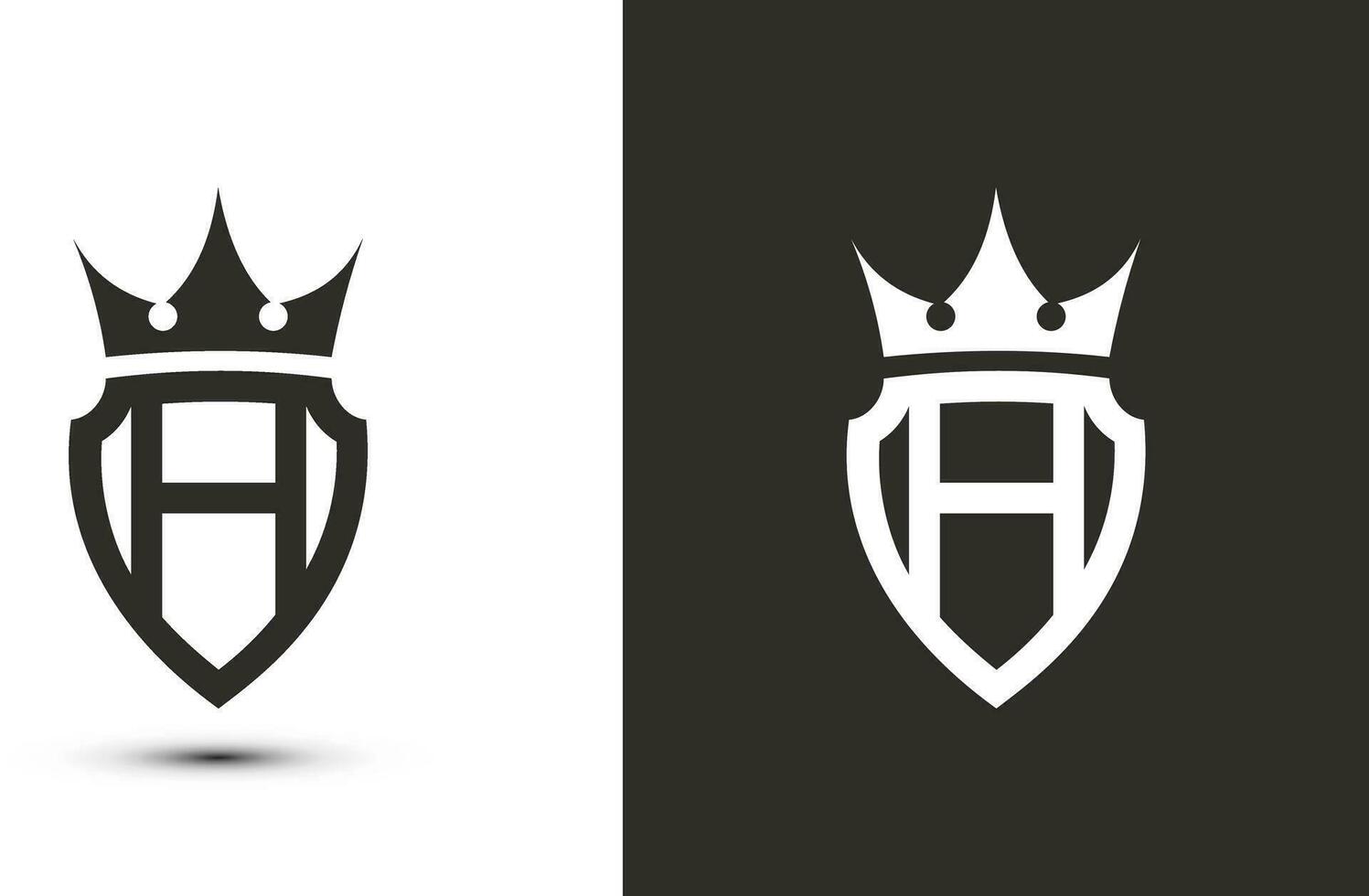 brief h initialen handtekening logo. elegant logo icoon vector ontwerp. luxe schild kroon teken.
