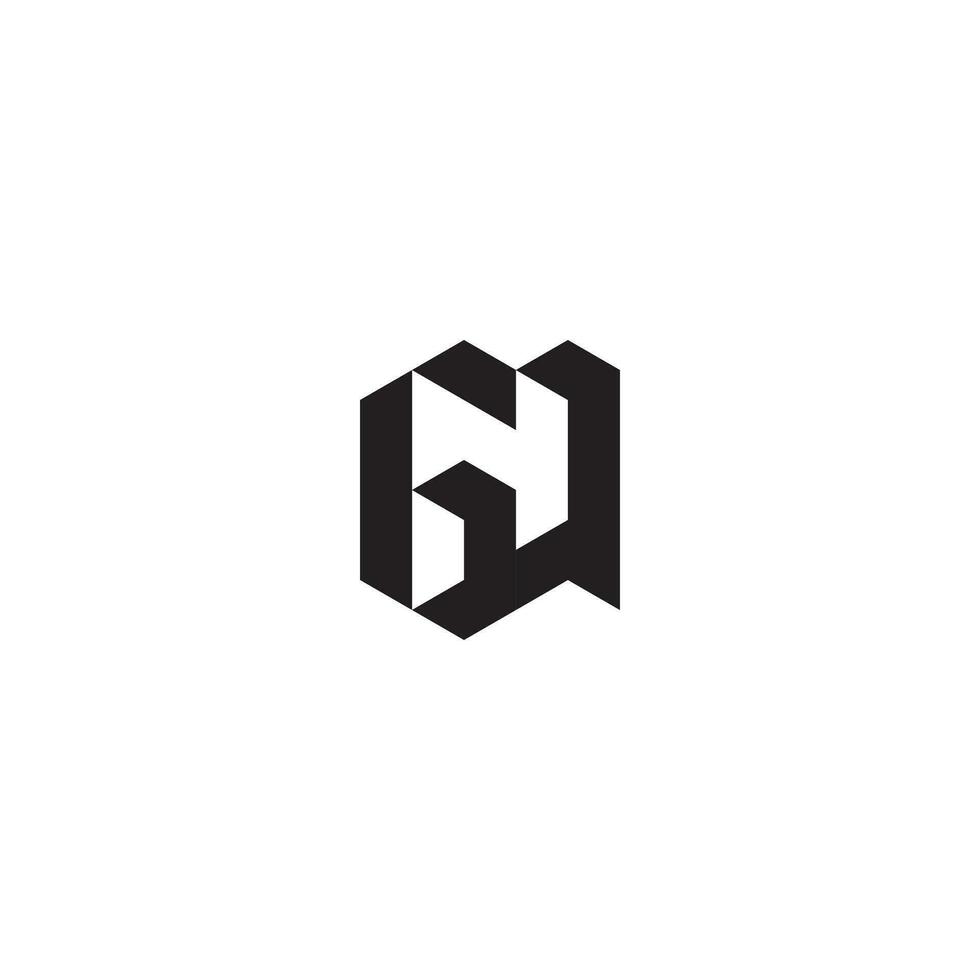gq meetkundig en futuristische concept hoog kwaliteit logo ontwerp vector
