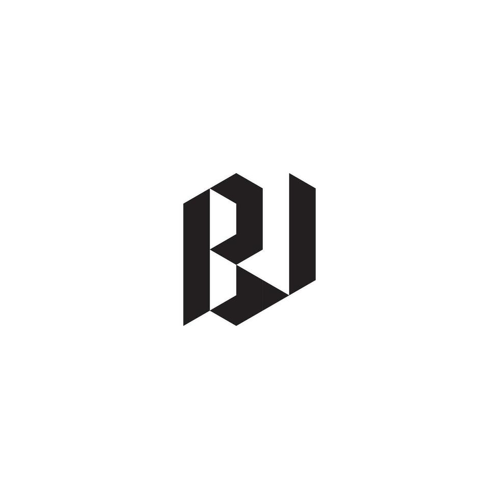 bv meetkundig en futuristische concept hoog kwaliteit logo ontwerp vector