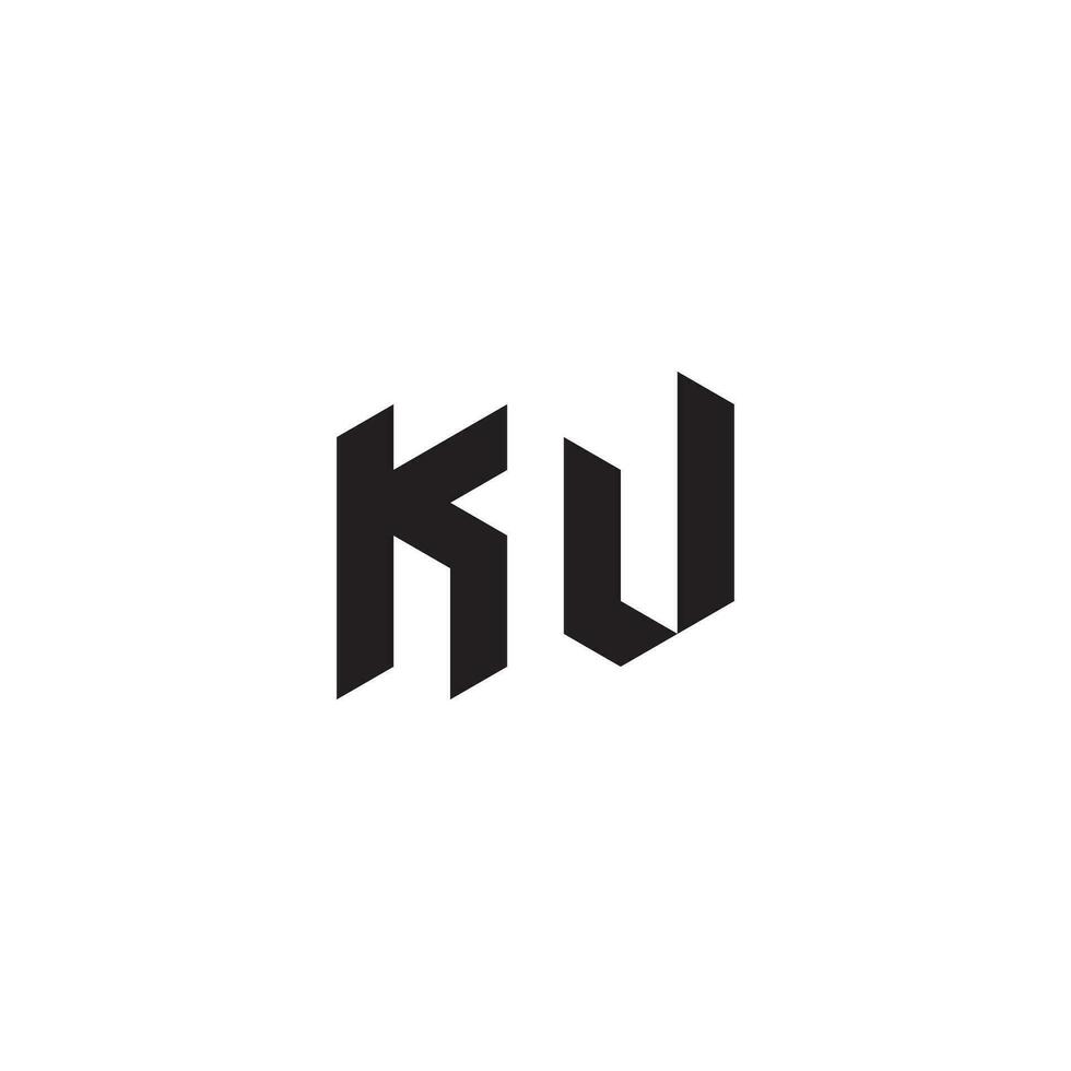 kw meetkundig en futuristische concept hoog kwaliteit logo ontwerp vector