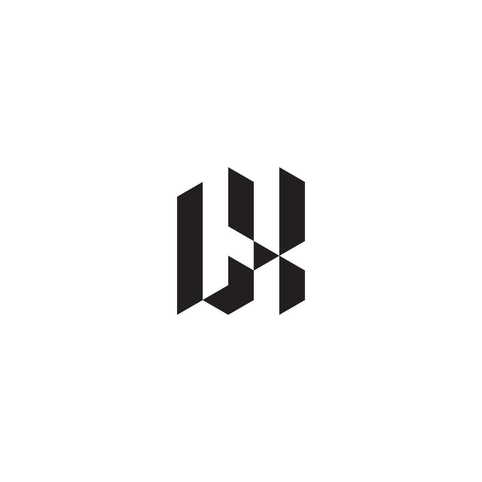 lx meetkundig en futuristische concept hoog kwaliteit logo ontwerp vector