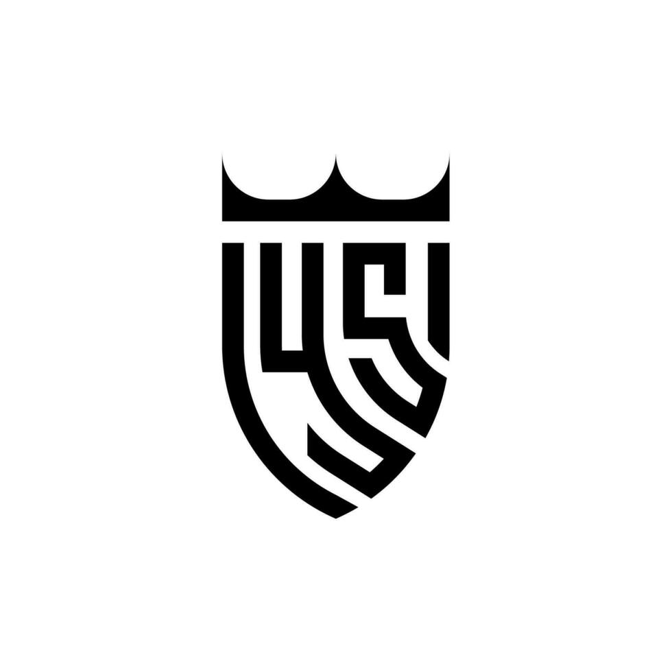 ja kroon schild eerste luxe en Koninklijk logo concept vector
