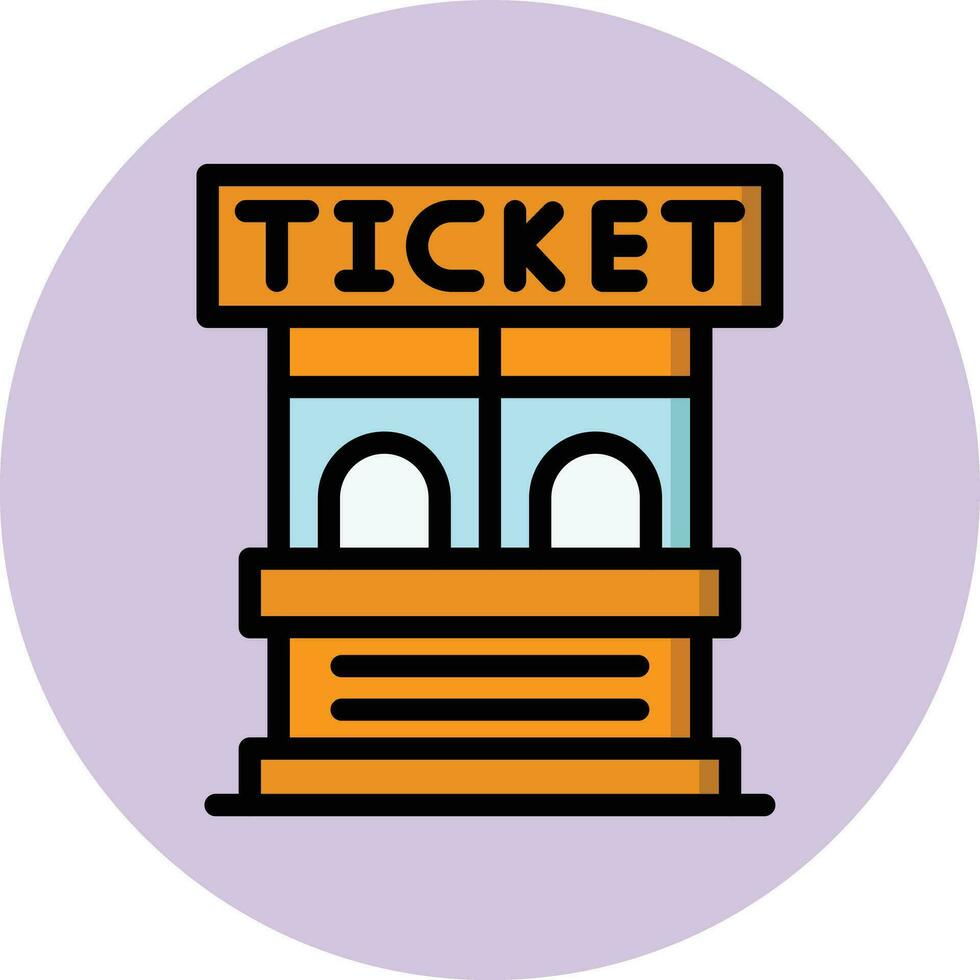 ticket office vector pictogram ontwerp illustratie