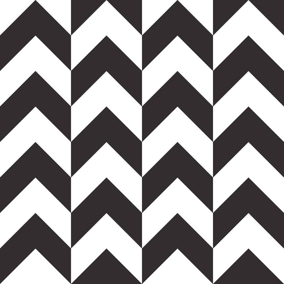 chevron patroon, naadloos patroon geruit achtergrond, gans voet, Schotse ruit controleren plaid, pijl, herhaling voor kleding stof, textiel, omslag, omhulsel textuur, zwart en wit modern, vector illustratie