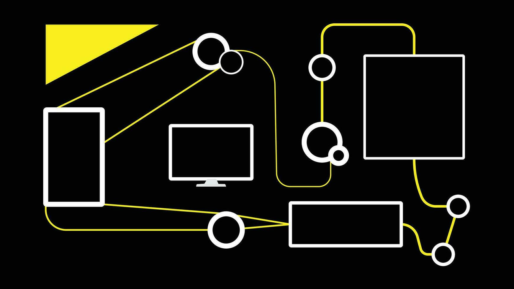 strepen technologie stroomkring bord vector concept abstract achtergrond