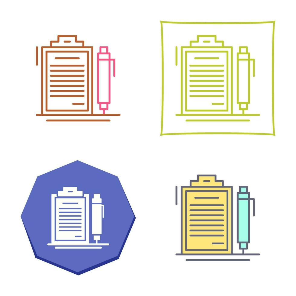 contract vector pictogram