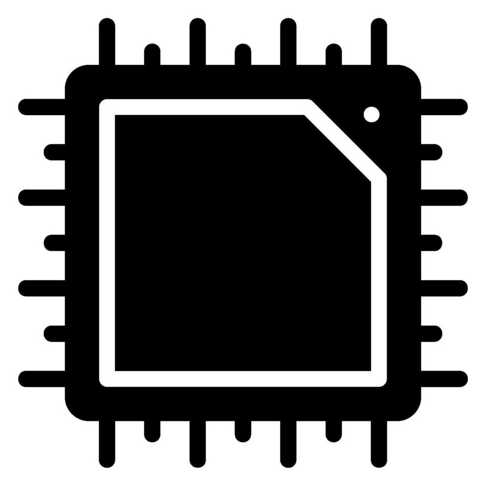 chip glyph-pictogram vector