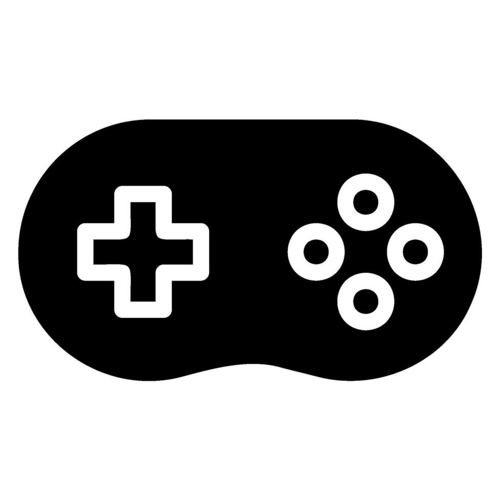 vr spel glyph icoon vector