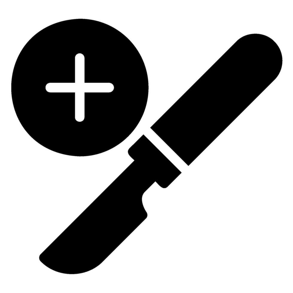 chirurgie glyph icoon vector