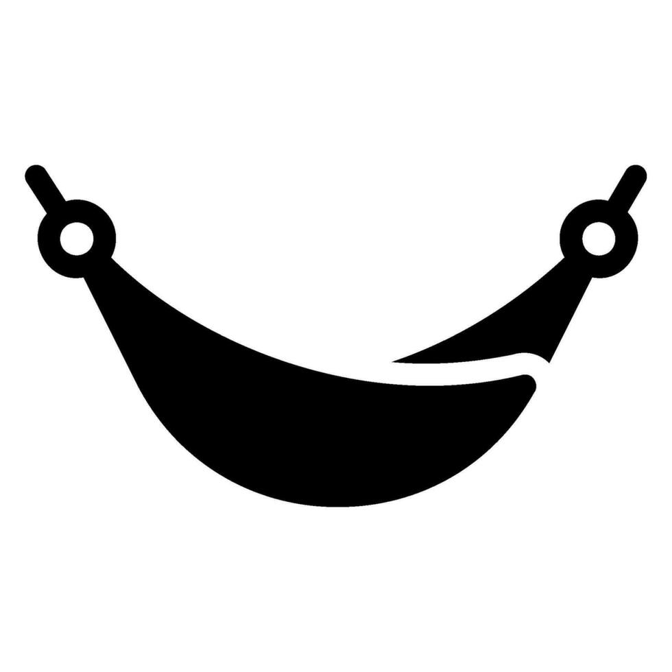 hangmat glyph icon vector