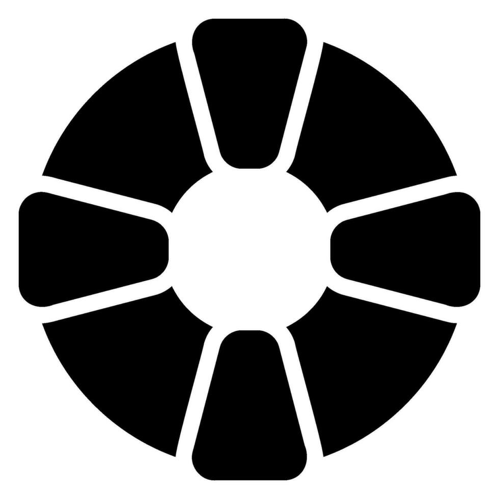 reddingsboei glyph icon vector