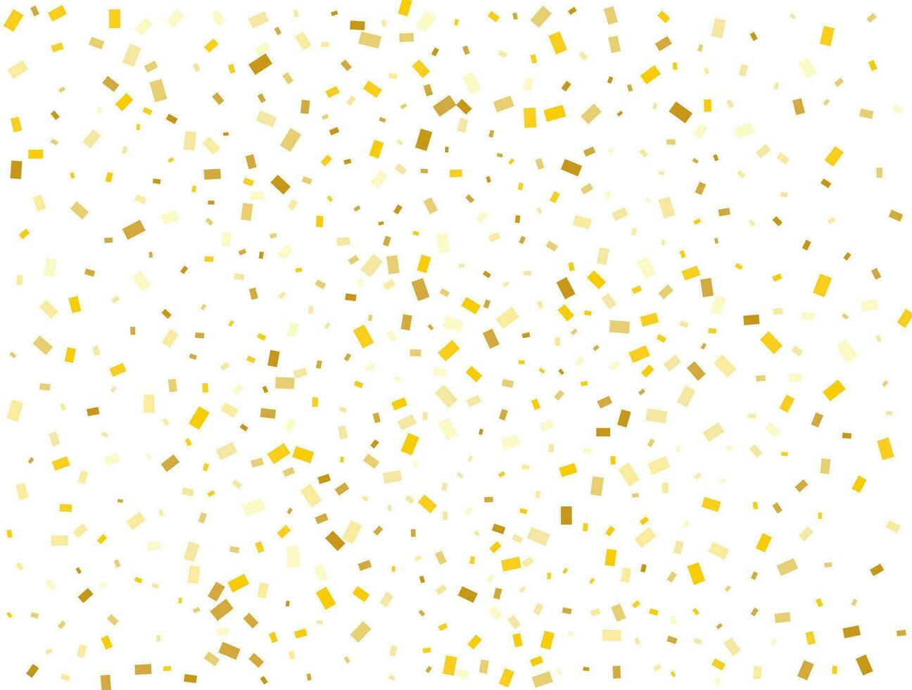 licht gouden schitteren rechthoeken confetti achtergrond. pastel vakantie textuur. vector