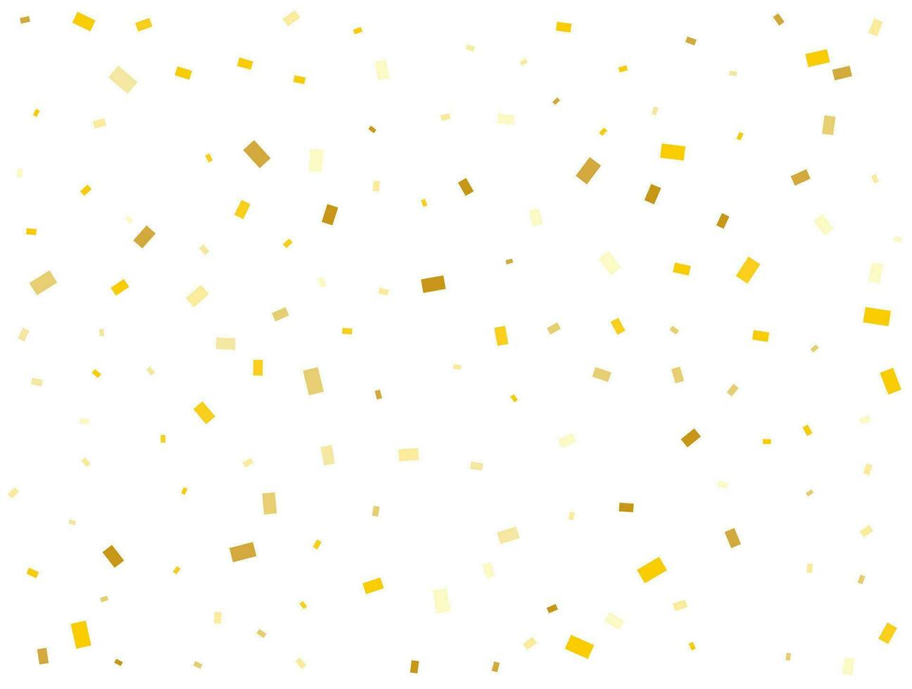 gouden rechthoeken confetti achtergrond. vector illustratie