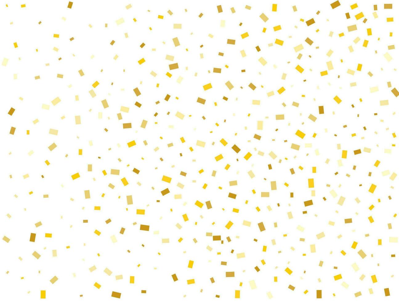 licht gouden schitteren rechthoeken confetti achtergrond. pastel vakantie textuur. vector