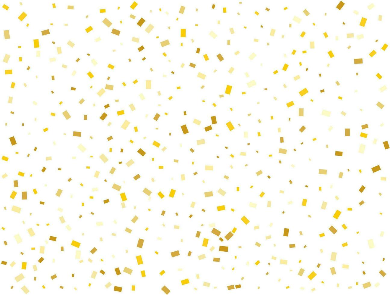 licht gouden schitteren rechthoeken confetti achtergrond. pastel vakantie textuur. vector