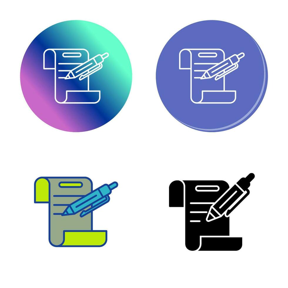 contract vector pictogram