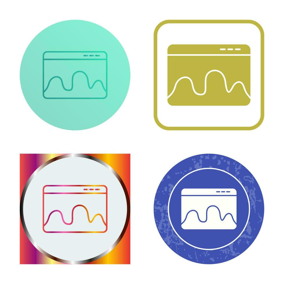 webpagina statistieken vector icoon