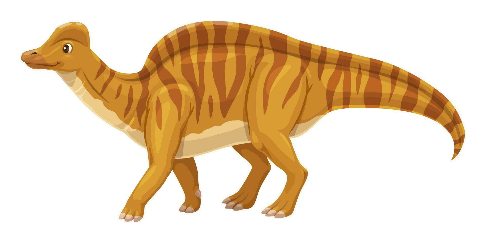 hypacrosaurus dinosaurus schattig tekenfilm karakter vector