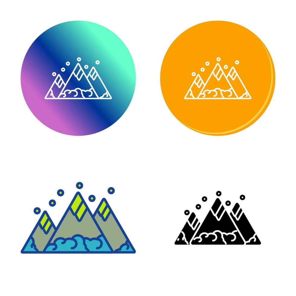 berg vector pictogram