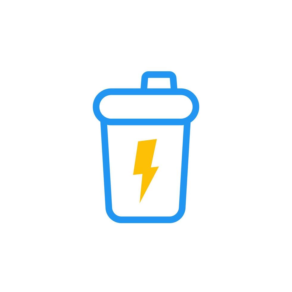 pictogram sport shaker vector