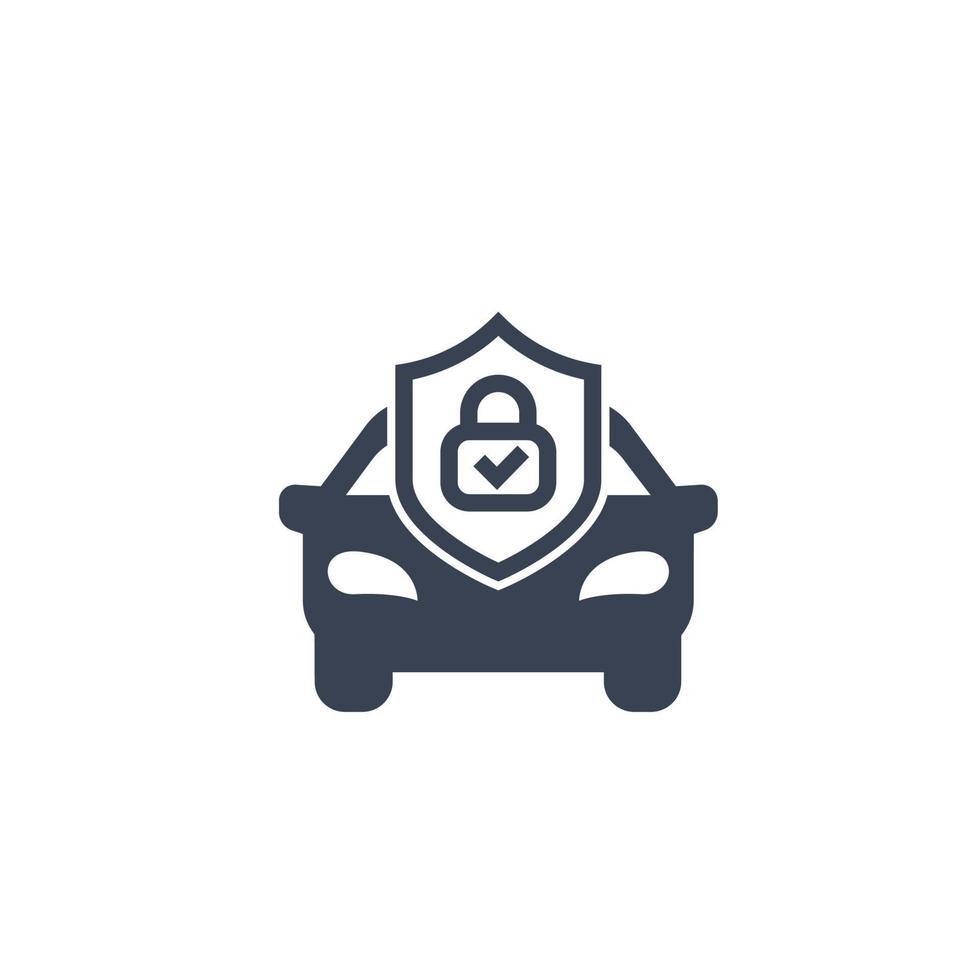 auto alarm pictogram geïsoleerd op wit vector