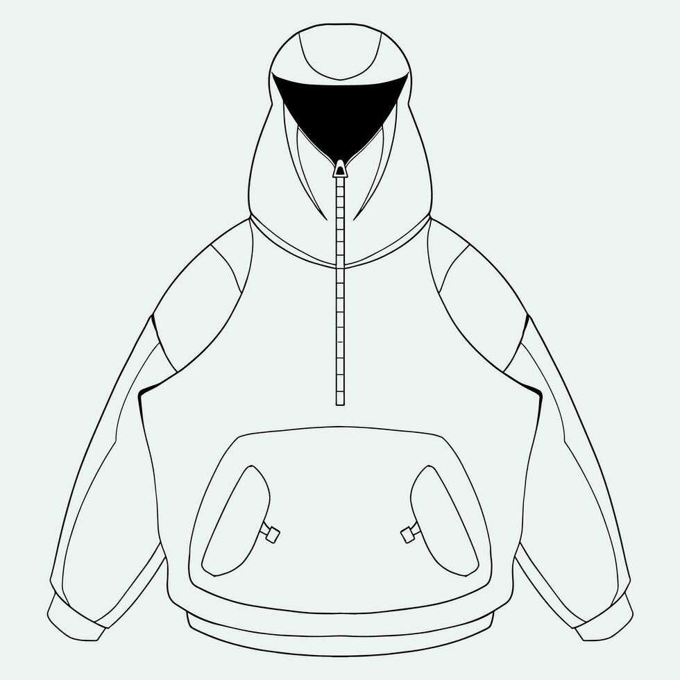 verzameling van vector mockup winter jasje en capuchon y2k mode stijl