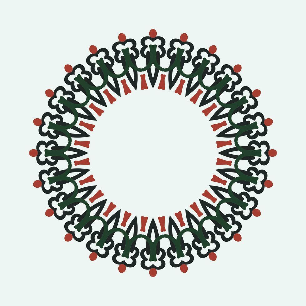 circulaire patroon in traditioneel Palestijn stijl, vector ontwerp element