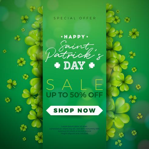 St. Patrick&#39;s Day verkoop ontwerp vector