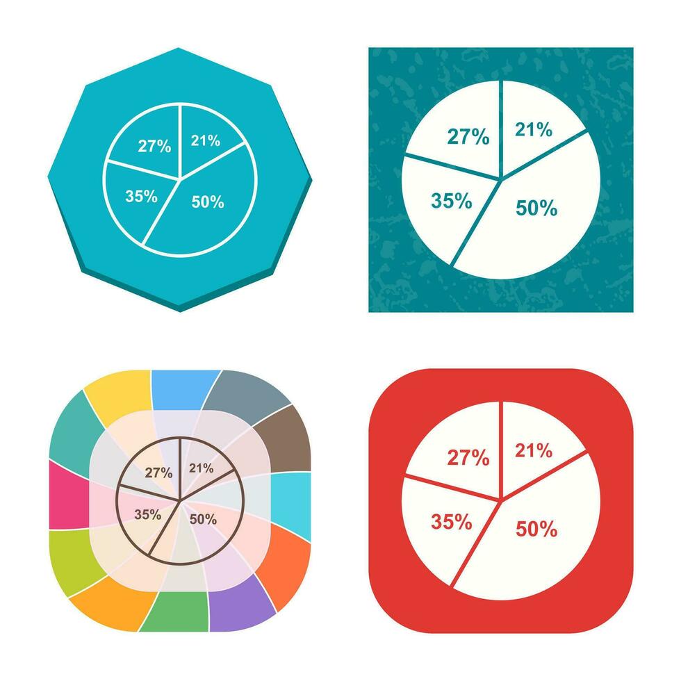 cirkeldiagram vector pictogram