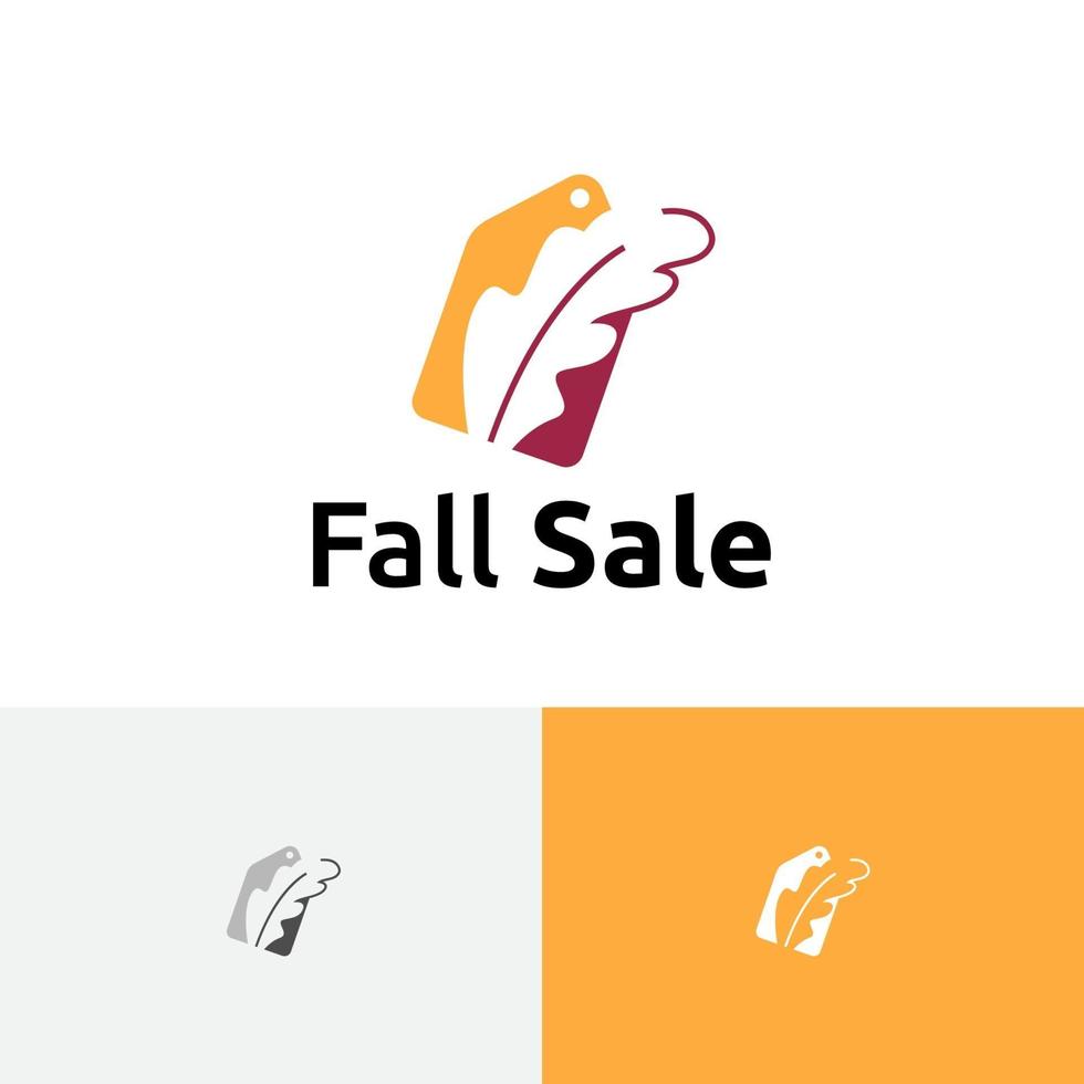 coupon blad deal herfst herfst seizoen verkoop marketing bedrijfslogo vector