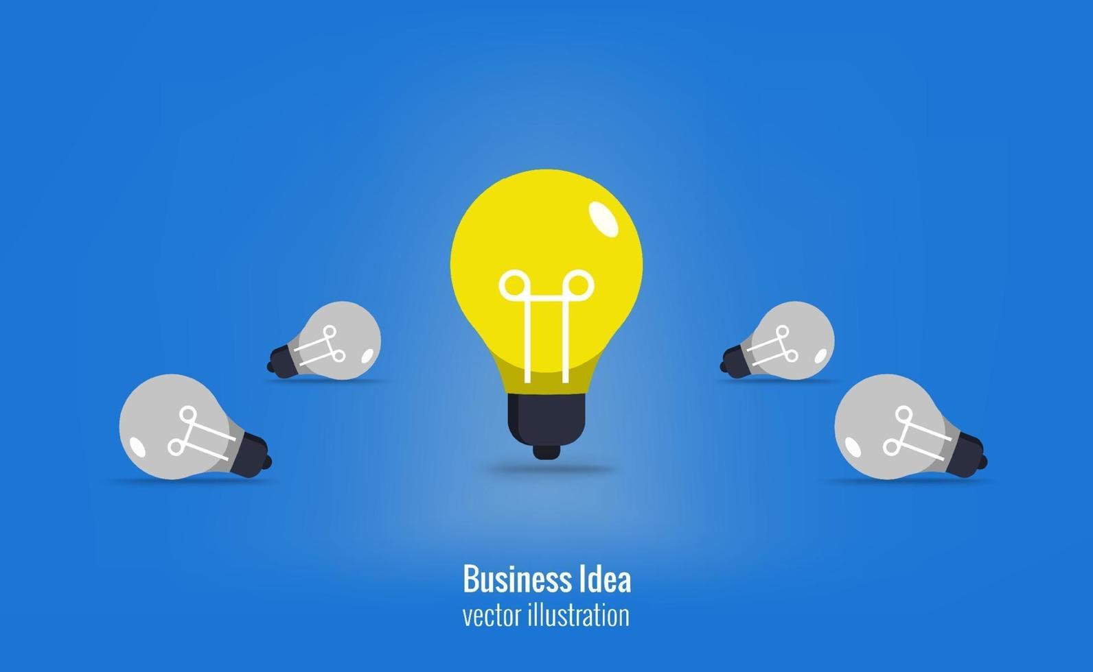 idee concept met bollen symbool vectorillustratie vector