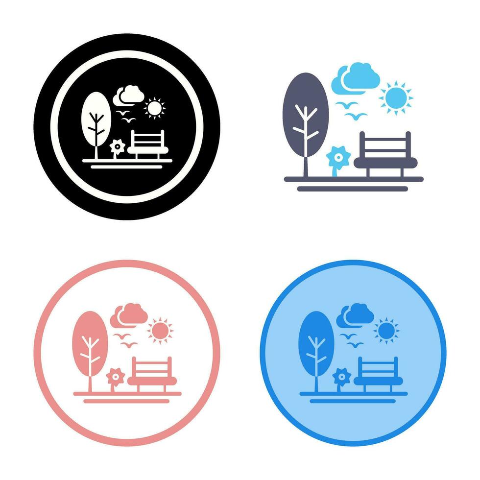 park vector pictogram