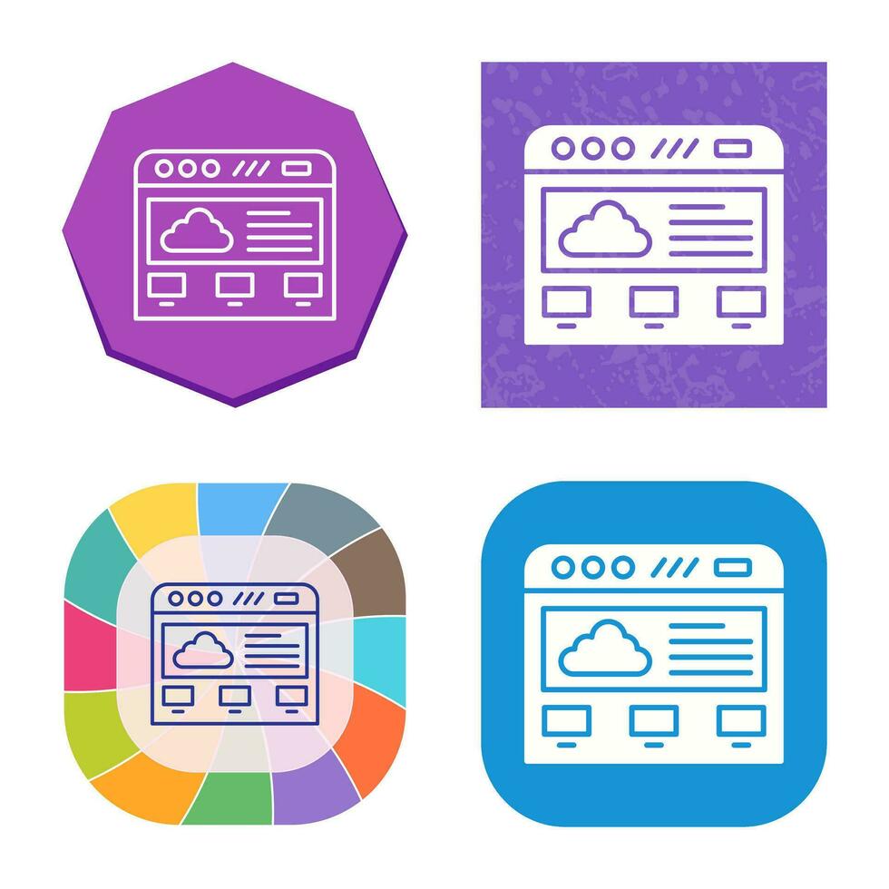 cloud computing vector icon