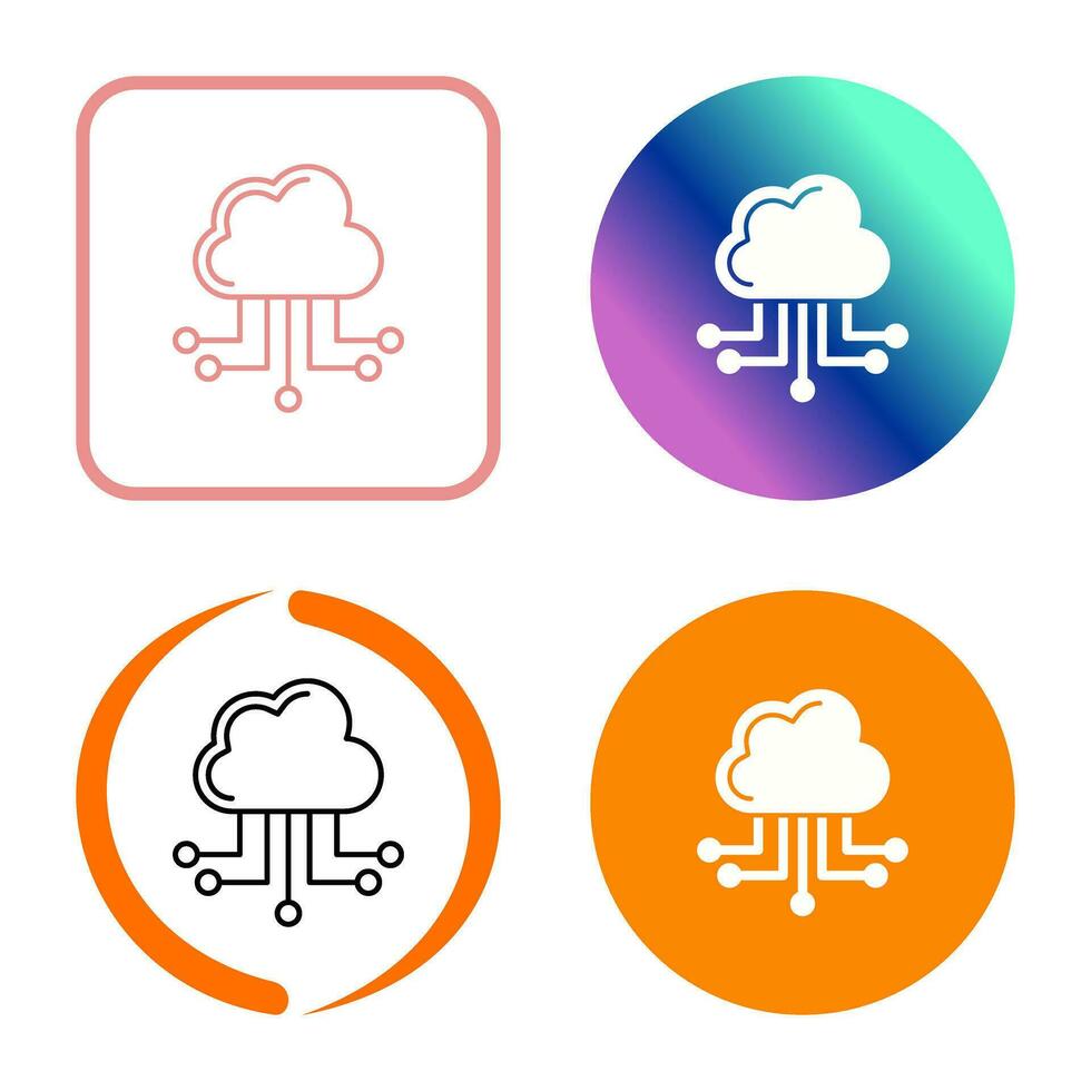 cloud computing vector icon