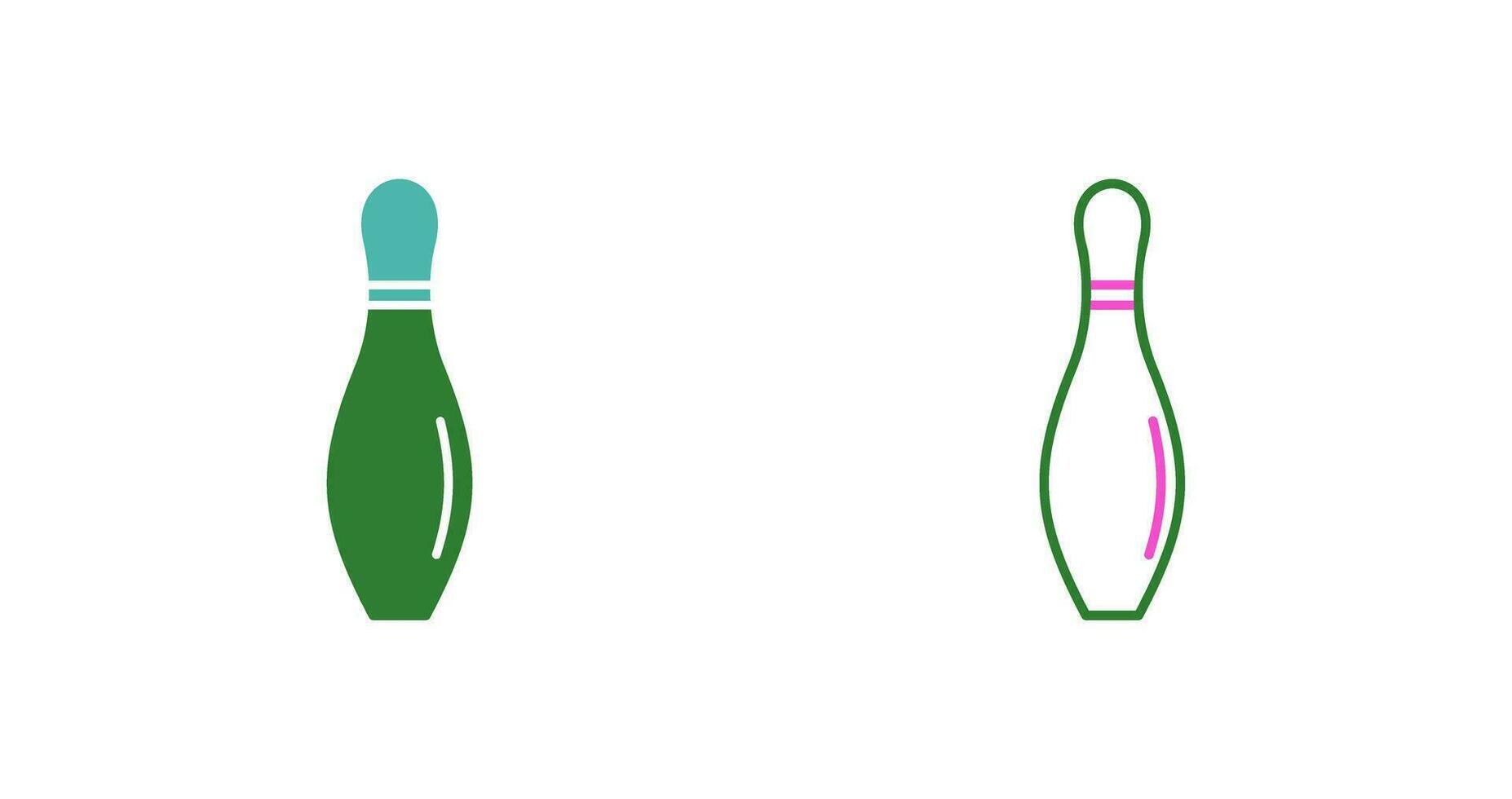 bowling pin vector icon