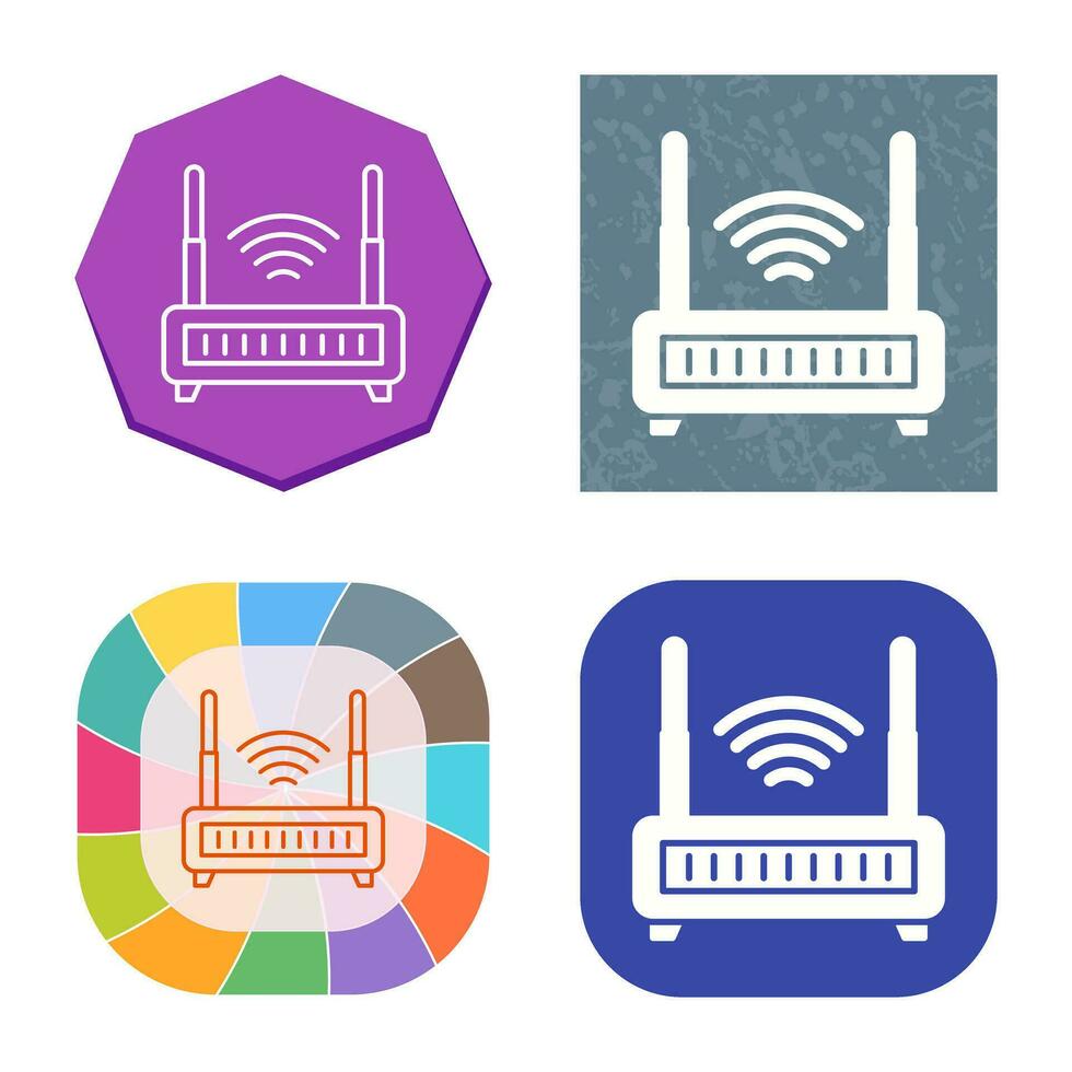 Wifi router vector icoon