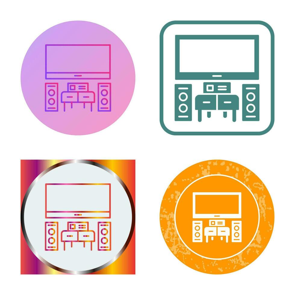 thuisbioscoop vector pictogram