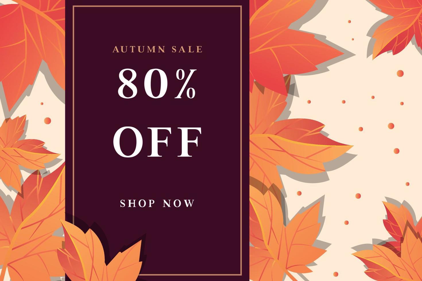 herfst verkoop banner vector