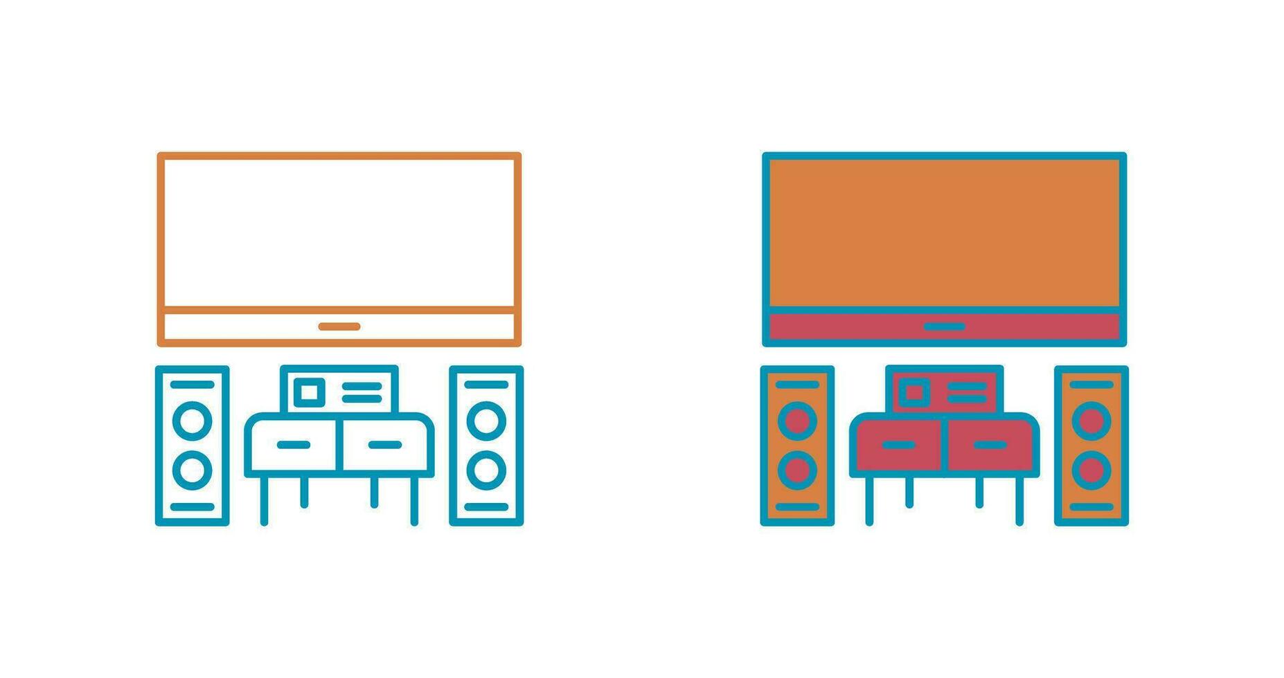 thuisbioscoop vector pictogram