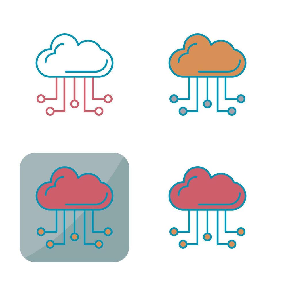 cloud computing vector icon