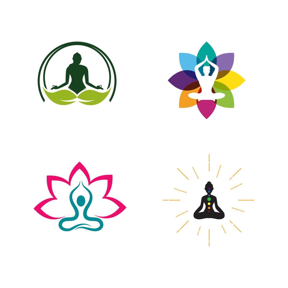 yoga vector pictogram ontwerp illustratie