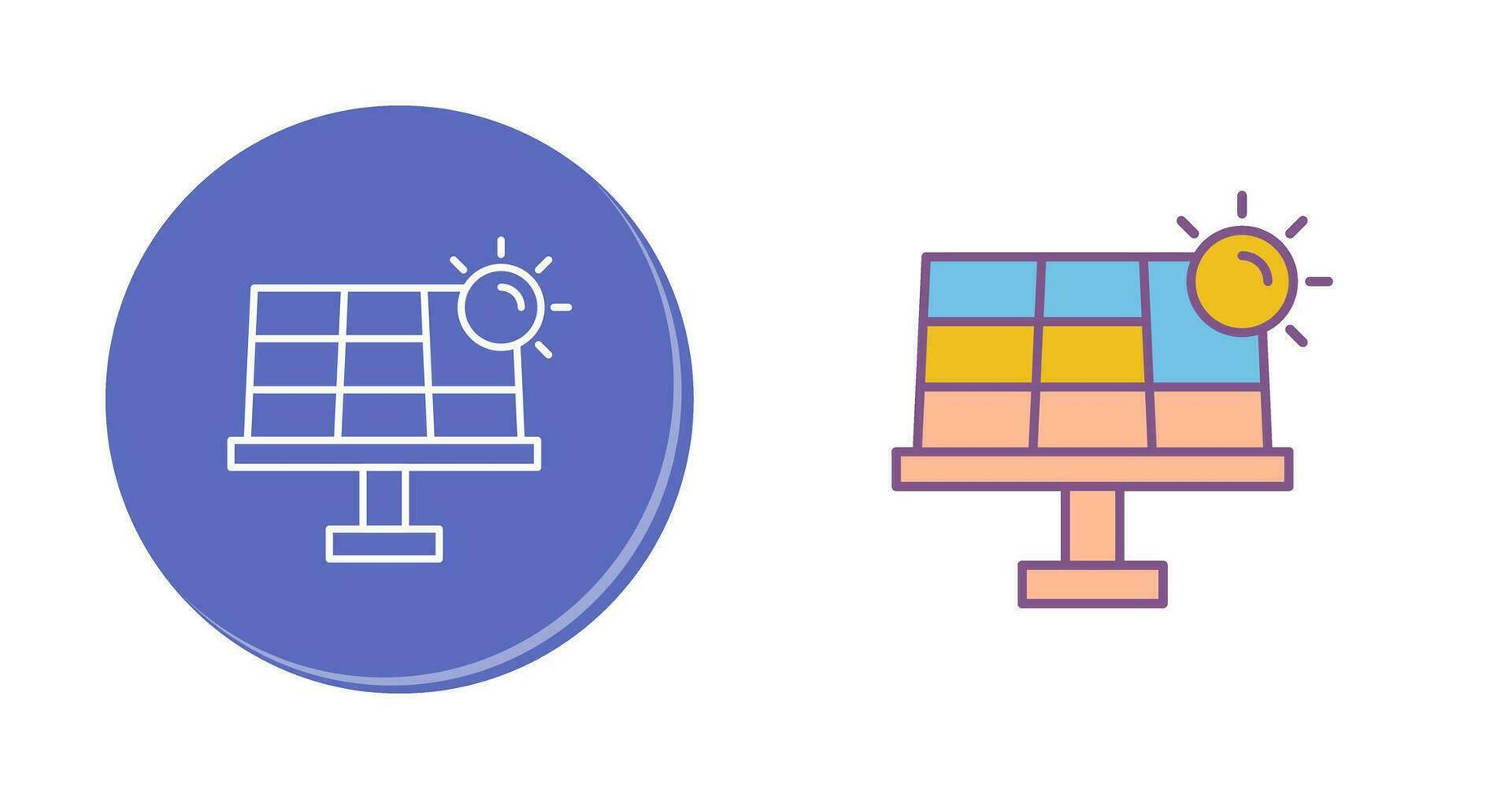 zonne-energie vector pictogram