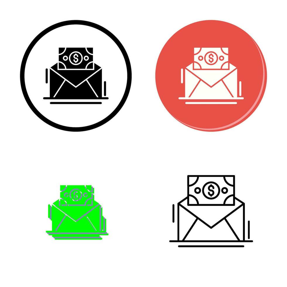 mail munt vector icoon