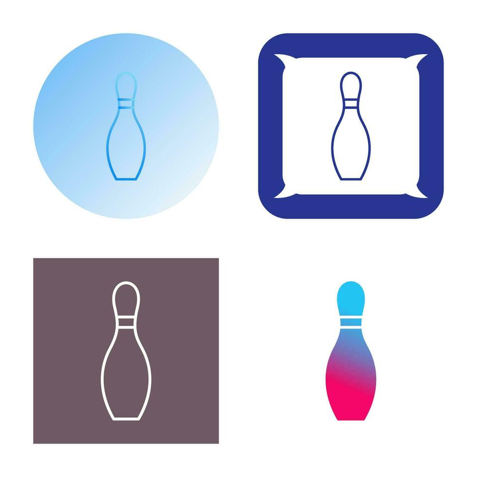 uniek bowling pin vector icoon