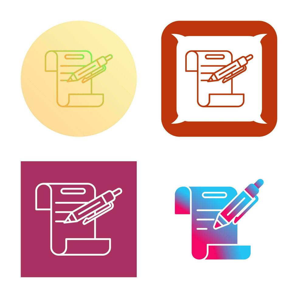 contract vector pictogram