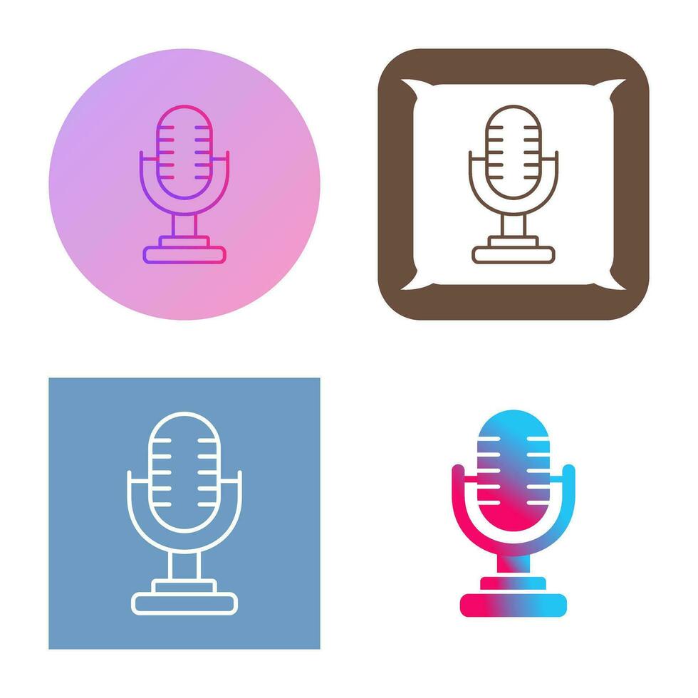 microfoon vector pictogram